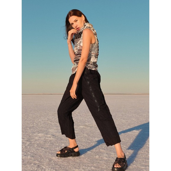 Ever Sassy Women's Black Pull-on Wrinkled Pants Size XL NWT - Picture 1 of 7